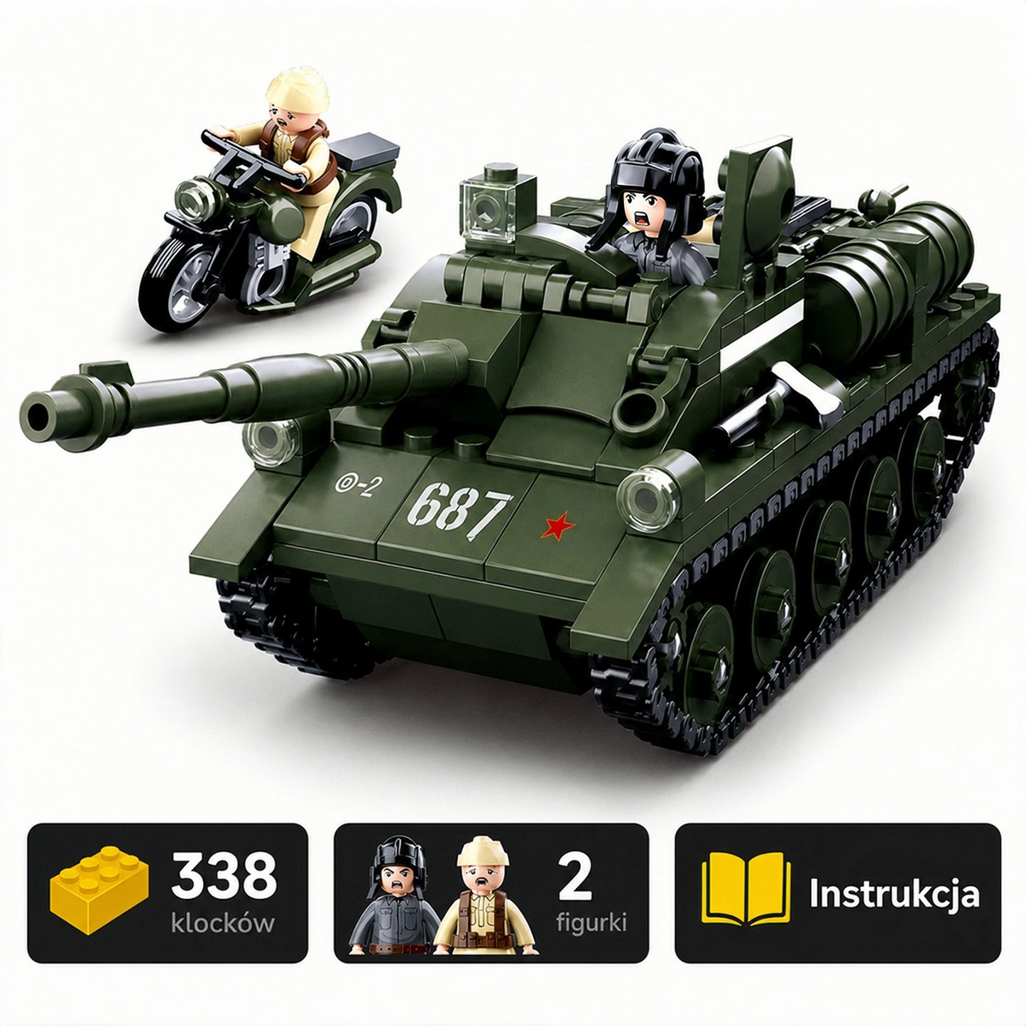 Czołg Pancerny + Motor Bojowy MegaZestawy™